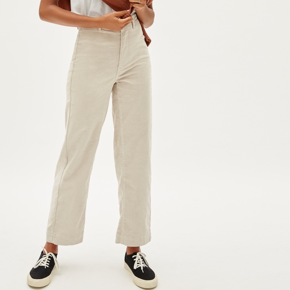Everlane Cream Corduroy sailor Pants